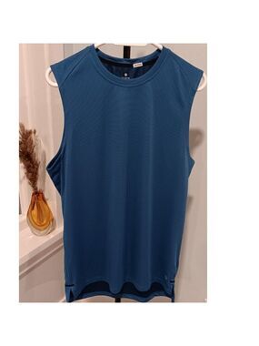 Like New: Large Apana Men's Sleeveless Shirt Blue